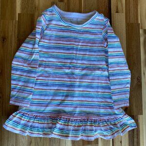 RARE! Pact Organic Kids Rainbow Dress With Picket, size 18-24mo, EUC